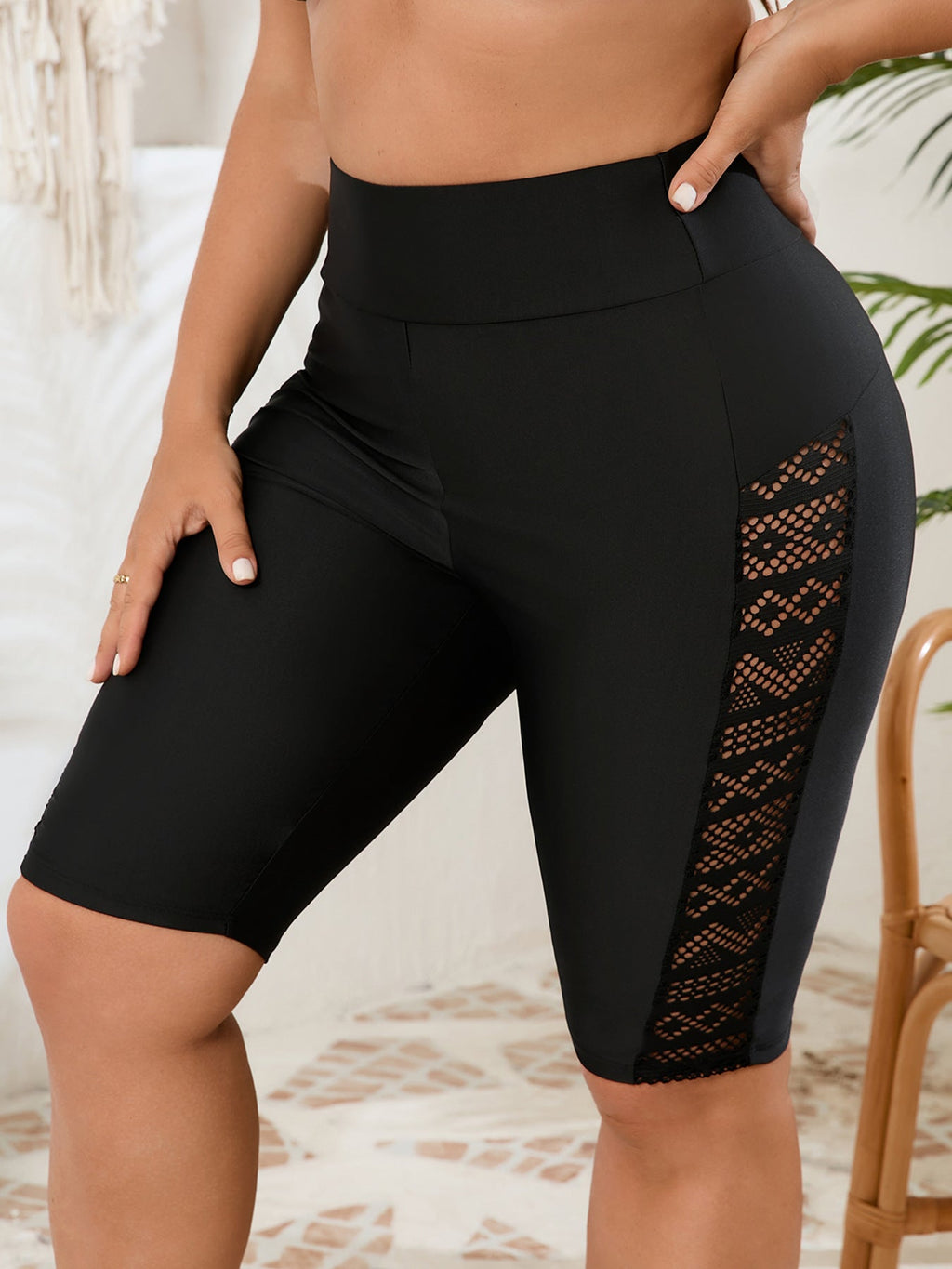 Pantalon de cyclisme sportif pour femmes avec détails en mesh respirant Drune