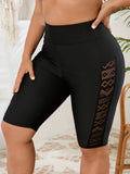 Pantalon de cyclisme sportif pour femmes avec détails en mesh respirant Drune