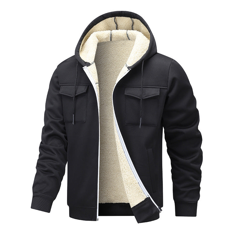 Veste pour hommes chaude et rembourrée