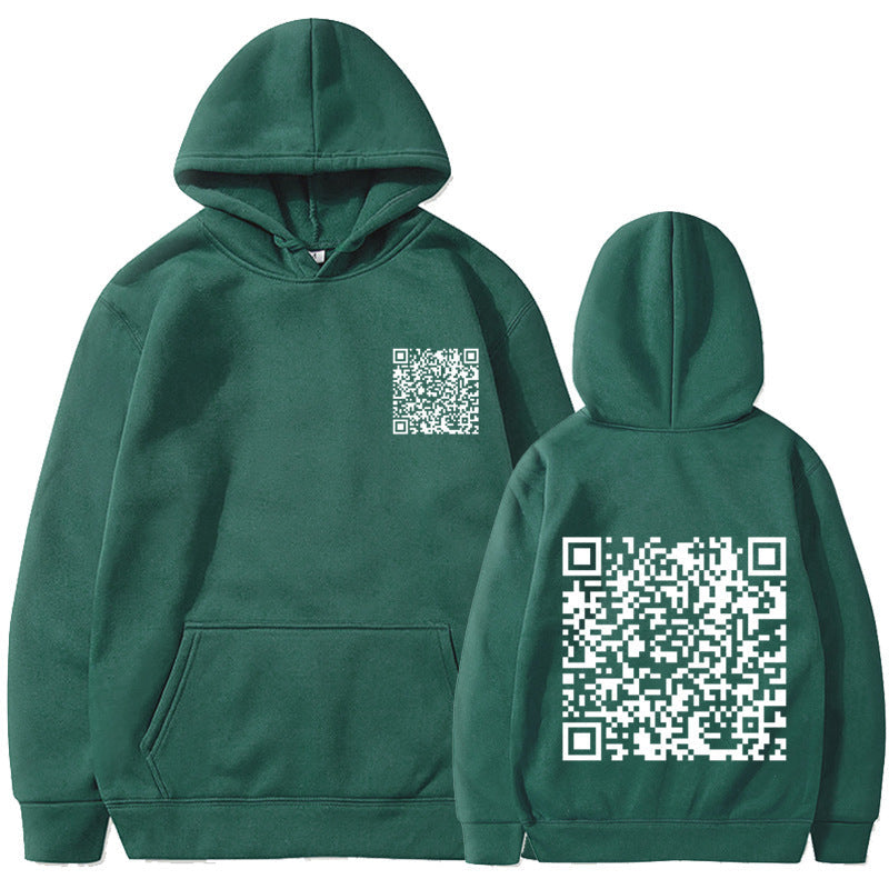 Sweat à capuche sportif pour femmes avec code QR Echoarchiv