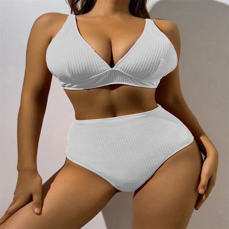 Bikini Femme Taille Haute avec Haut Structuré R&B