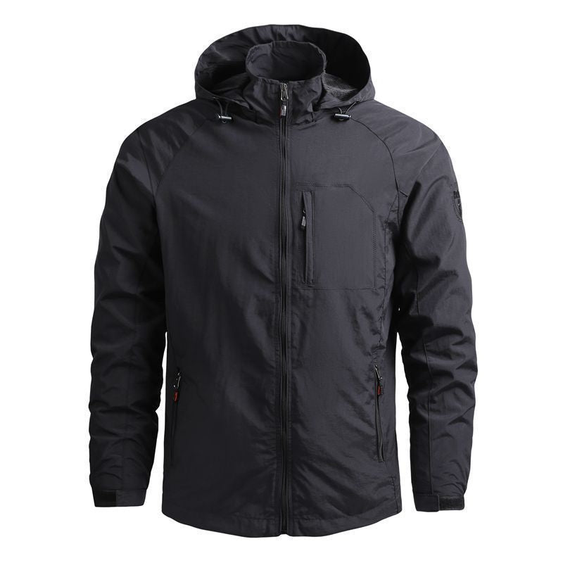 Veste Softshell légère pour hommes avec capuche et poche poitrine Echo Archiv