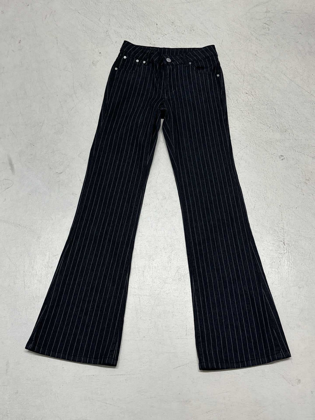 Pantalon Palazzo à rayures pour dames, taille haute, pli marqué et jambe large Echo Archiv