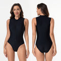 Maillot de bain sportif hautement développé pour femmes avec fermeture éclair et design sans manches Echo Archiv