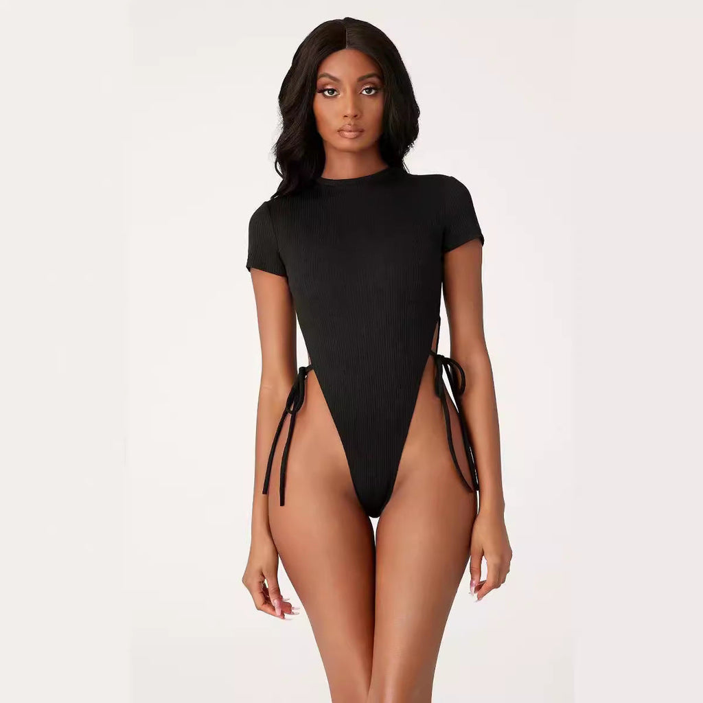 Haut ajusté pour femmes avec volants latéraux R&B