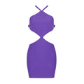 Robe Femme Ajustée avec Découpes et Design à Col Halter Heidi-Mode
