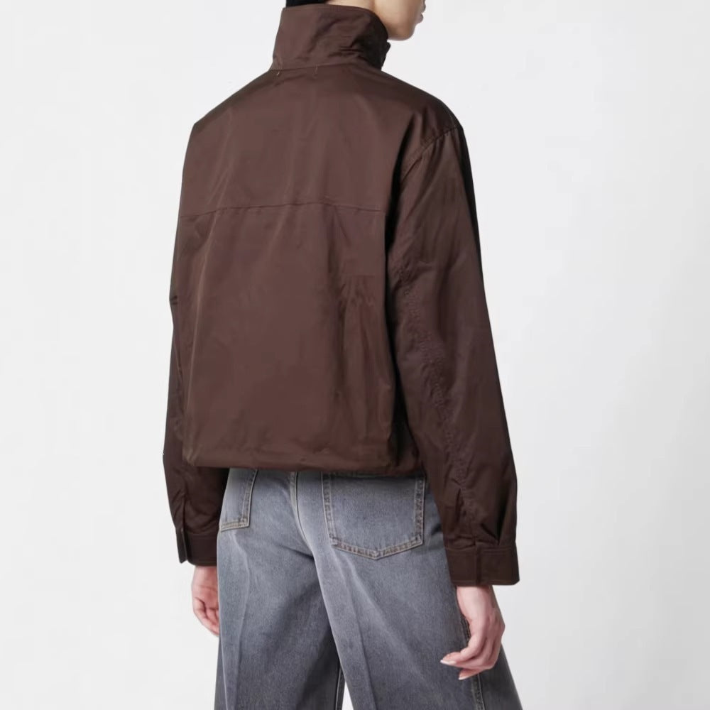 Veste Femme Tendance avec Col Montant