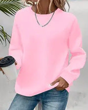 Sweatshirt oversized à col rond pour femmes avec épaules tombantes, doublure en polaire douce et bords côtelés Echo Archiv