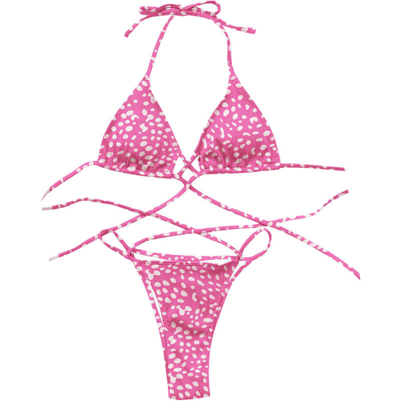 Bikini Triangle Femme avec Design Croisé R&B