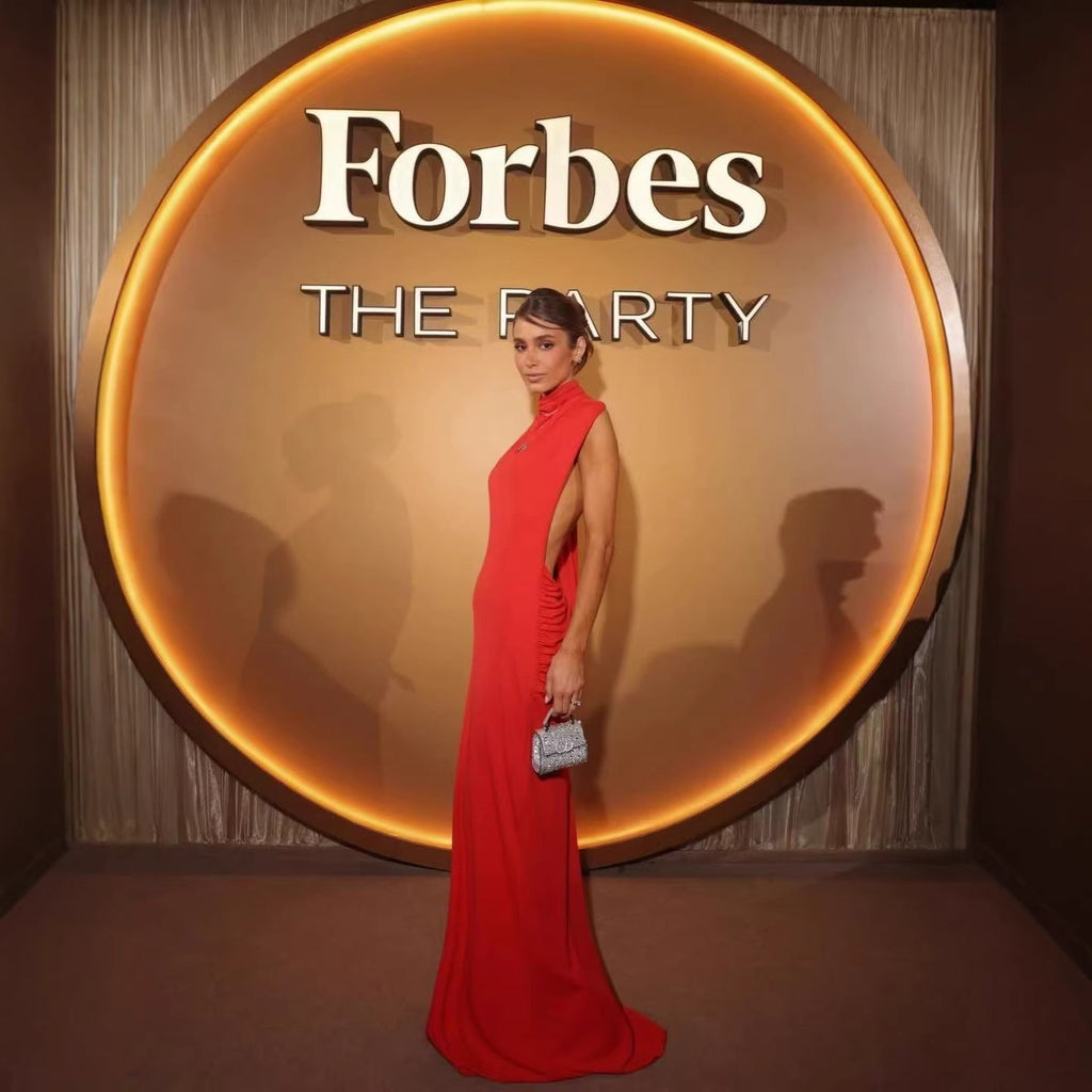 Robe de soirée femme ajustée avec élégant col Heidi-Mode