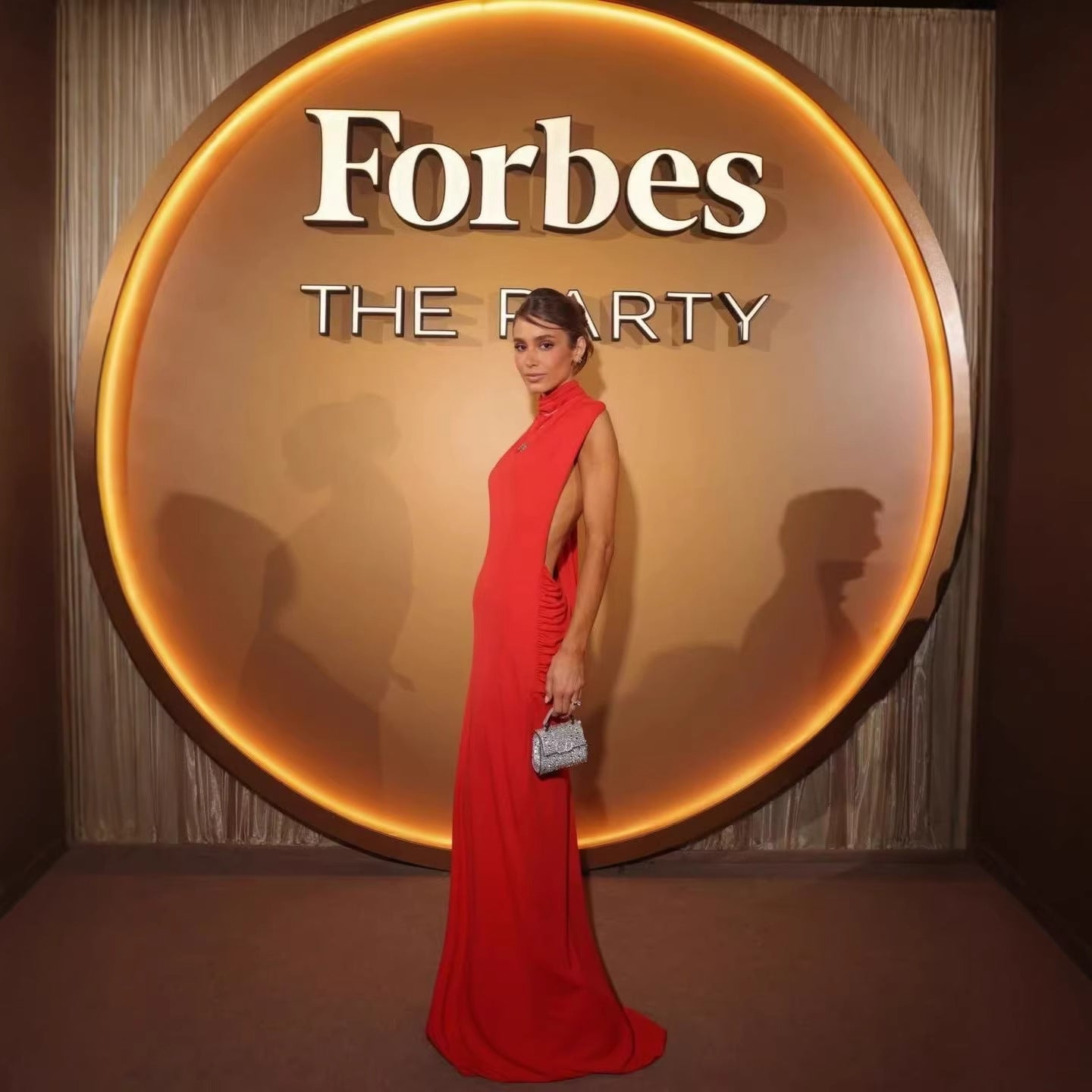 Robe de soirée femme ajustée avec élégant col Heidi-Mode
