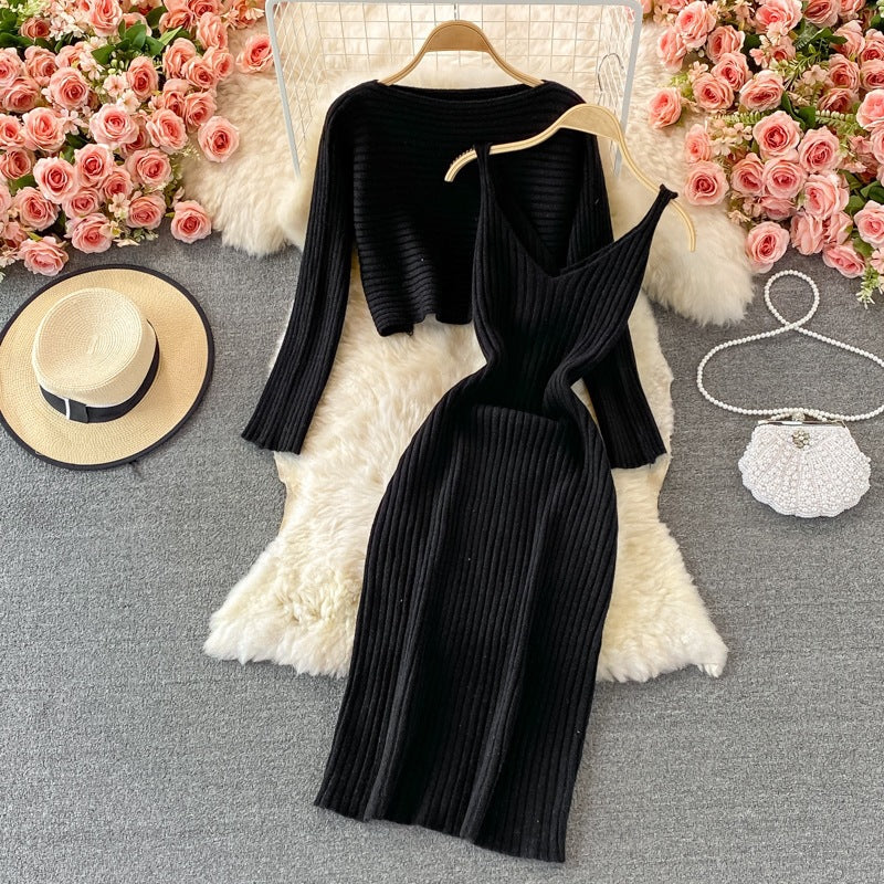 Ensemble Robe et Haut Tricoté Femme Mode Echo Archiv