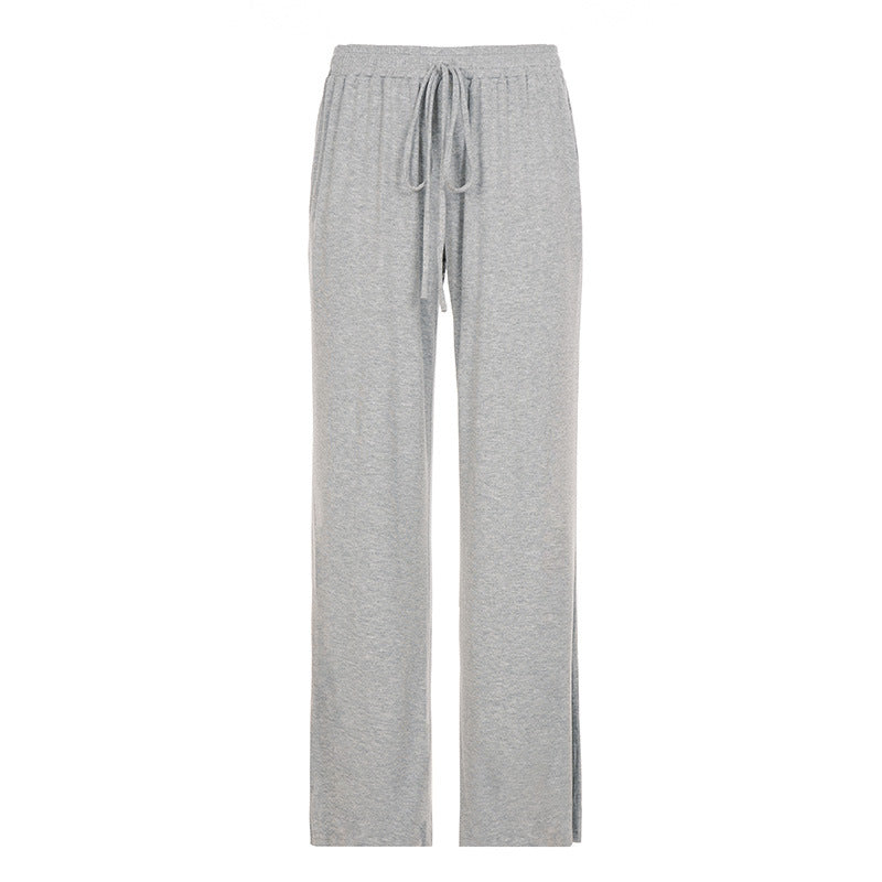Pantalons de survêtement larges pour femmes avec ceinture de confort haute, cordon de serrage et poches plaquées Echo Archiv