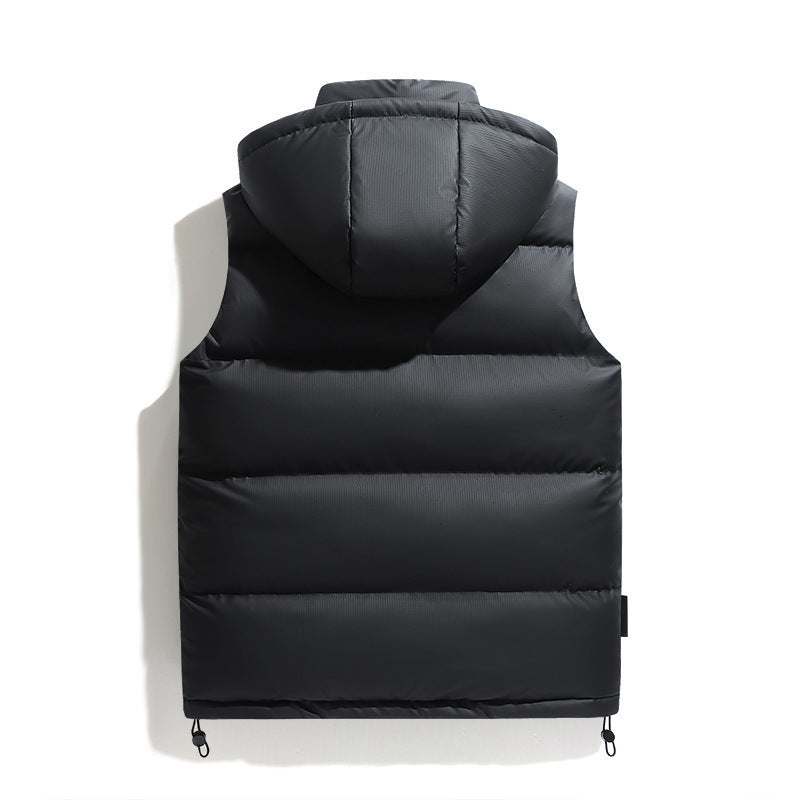 Gilet matelassé à capuchon pour hommes