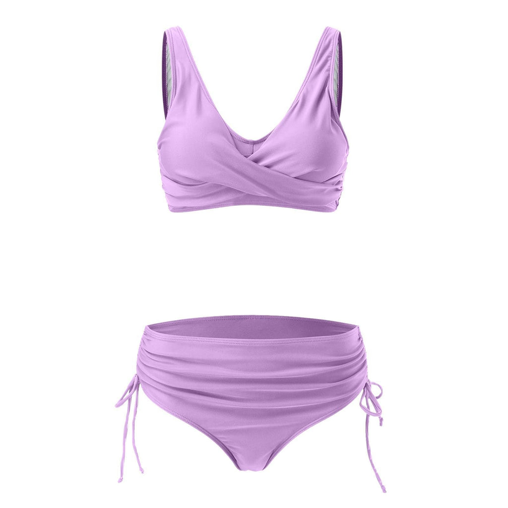 Ensemble de bikini wrap haut de gamme pour femmes avec culotte réglable R&B