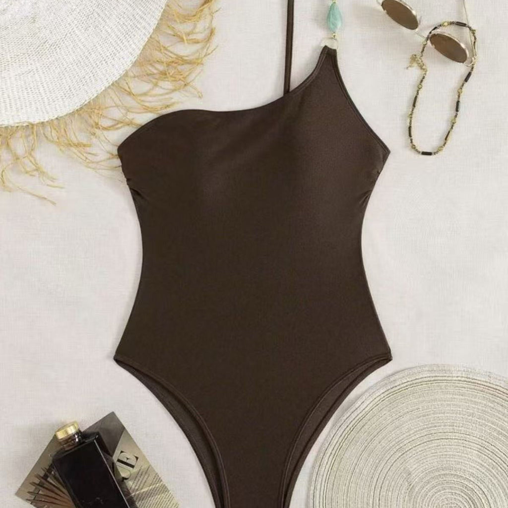 Maillot de bain une pièce élégant pour femmes avec un design de bretelles unique R&B