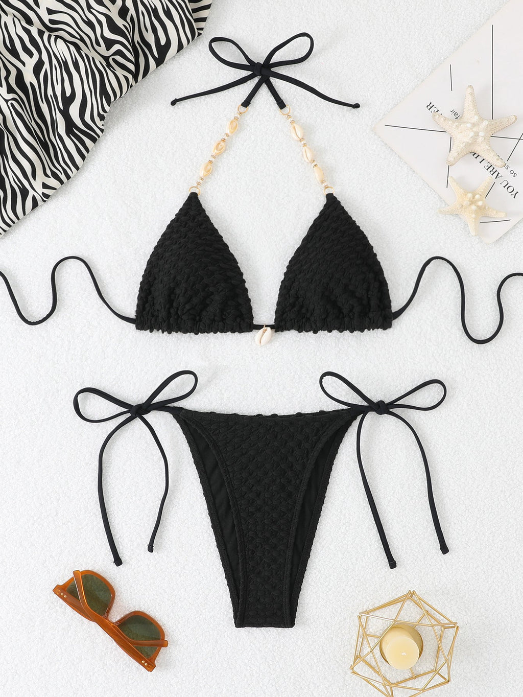 Bikinis tressés pour femmes avec des détails charmants R&B