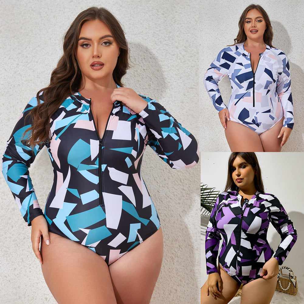 Maillot de bain long à manches pour femmes Drune