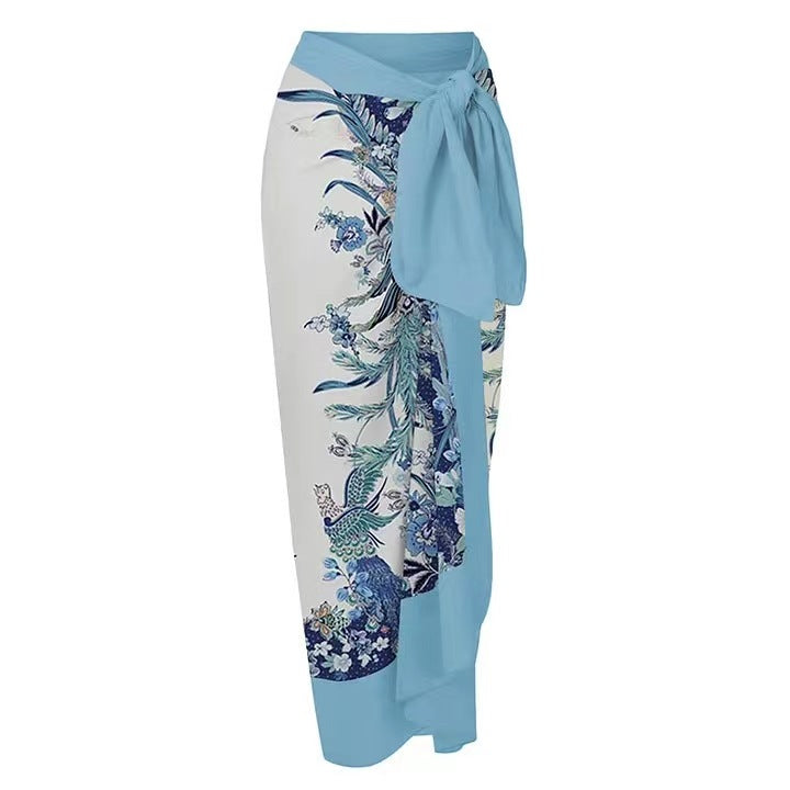 Jupe maxi femme avec motifs floraux et coupe volumineuse R&B
