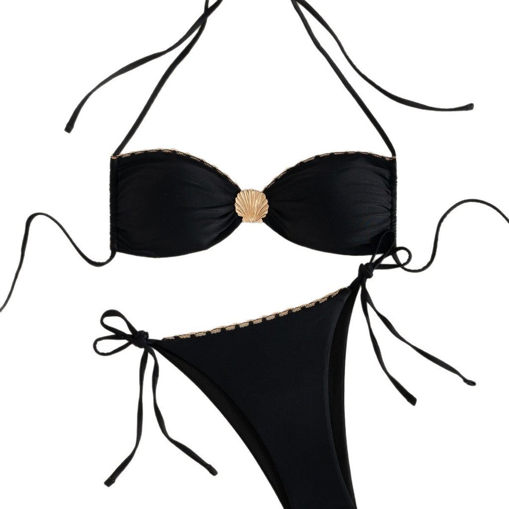 Bikini Élégant pour Femmes avec Accents Dorés R&B