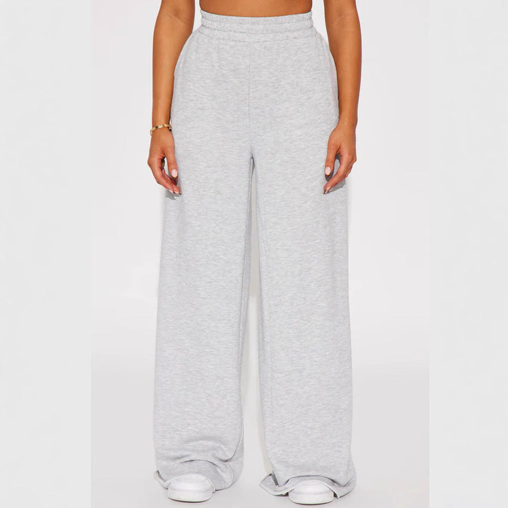 Pantalon Palazzo-Lounge pour femmes taille haute avec ceinture de confort froncée et silhouette large fluide Echo Archiv