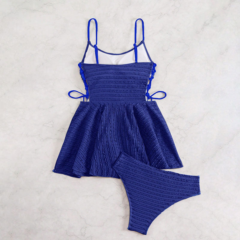 Tankini femme avec design de jupe flottante R&B