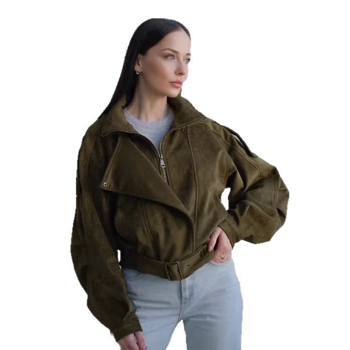 Veste en daim élégante et tendance pour femmes