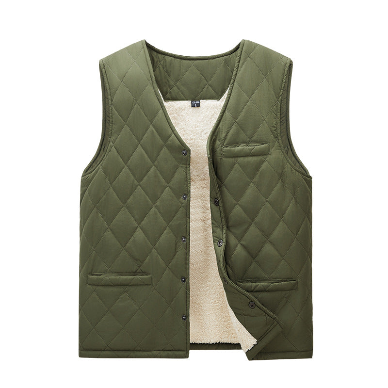 Gilet d'extérieur matelassé pour hommes