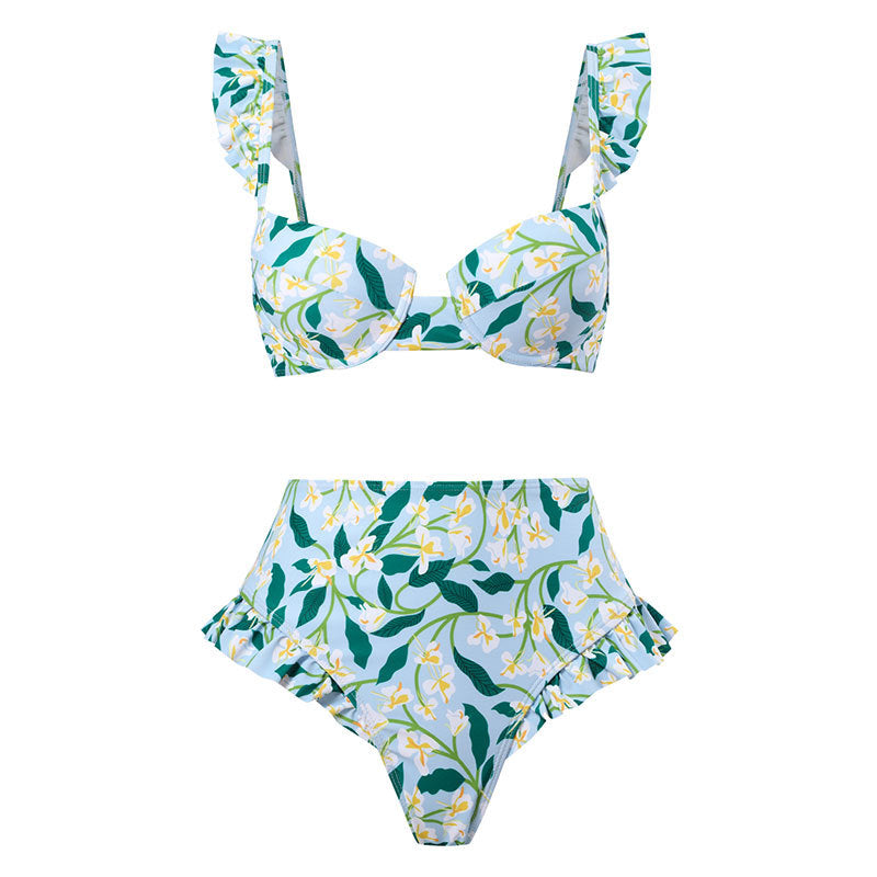 Jupe maxi femme avec motif floral et taille élastique Drune