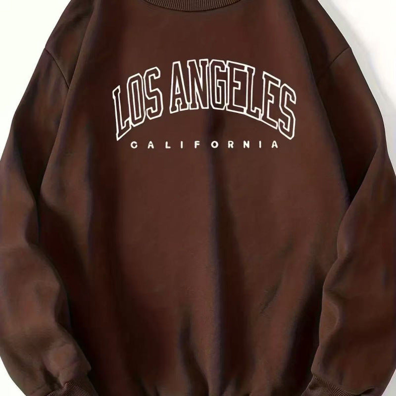 Sweatshirt Décontracté Femme avec Impression Vintage Los Angeles Echoarchiv