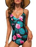 Maillot de bain une pièce élégant pour femmes avec motif floral Echo Archiv