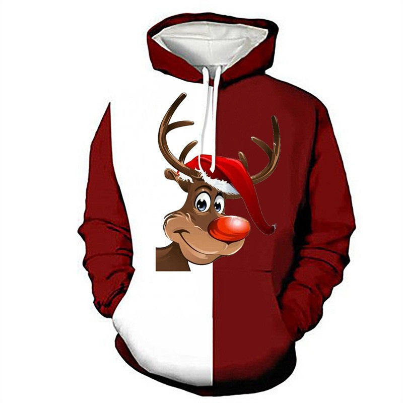 Sweat à capuche amusant pour femmes avec motif de Noël Echoarchiv