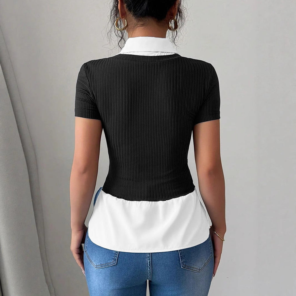 Haut élégant pour femmes avec ourlet fluide R&B