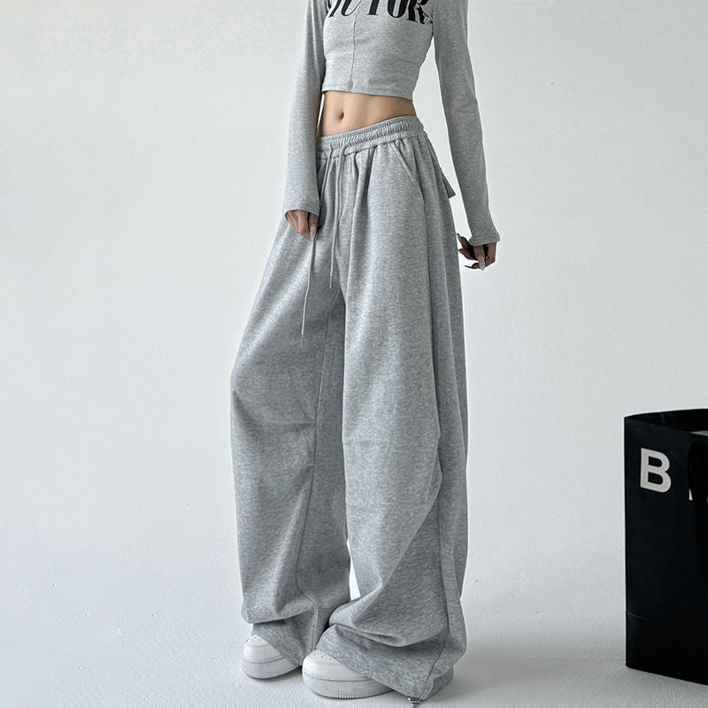 Pantalon de jogging large pour femmes avec jambe extra large et taille à cordon en French Terry Echo Archiv