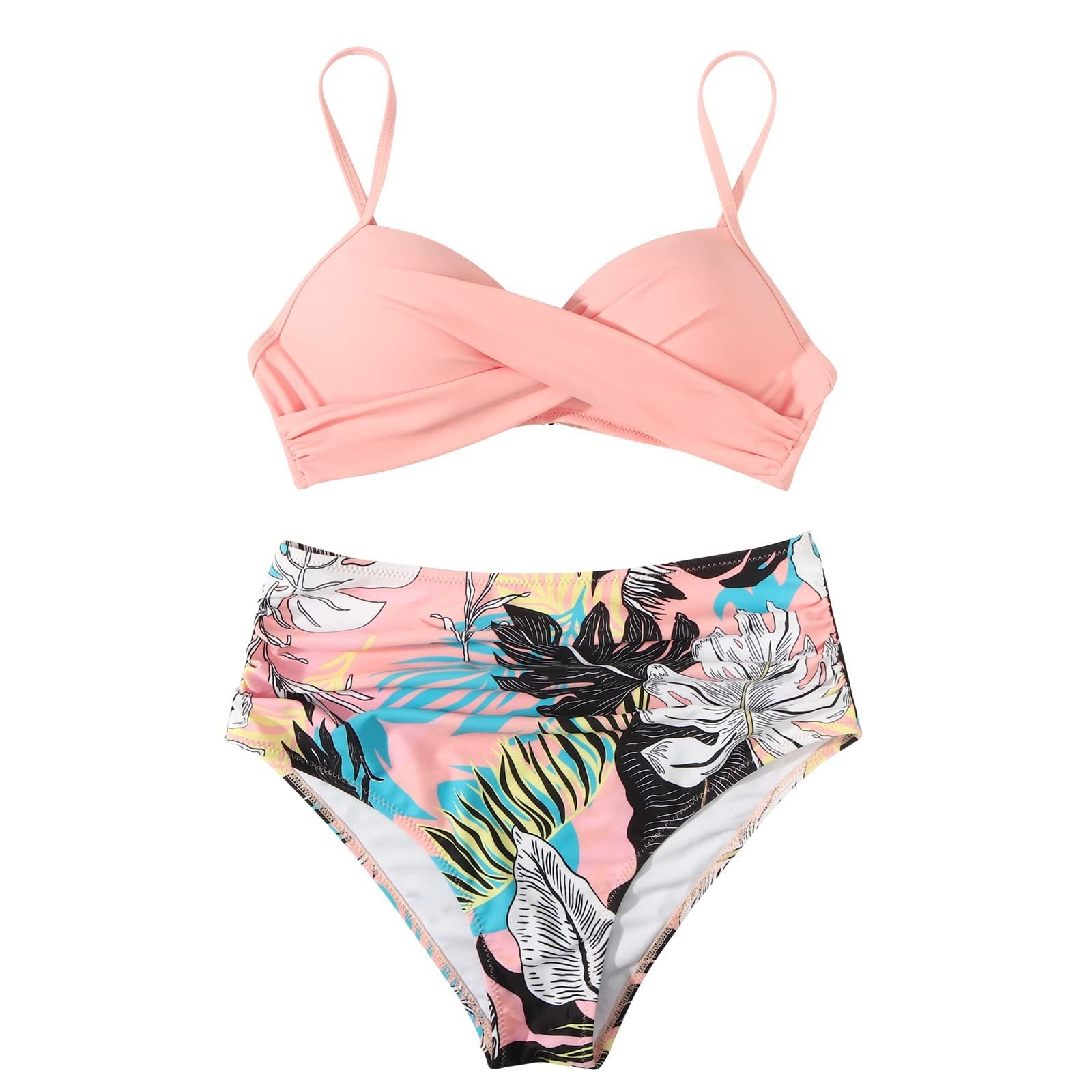 Ensemble de bikini taille haute pour femmes avec des volants raffinés Echo Archiv