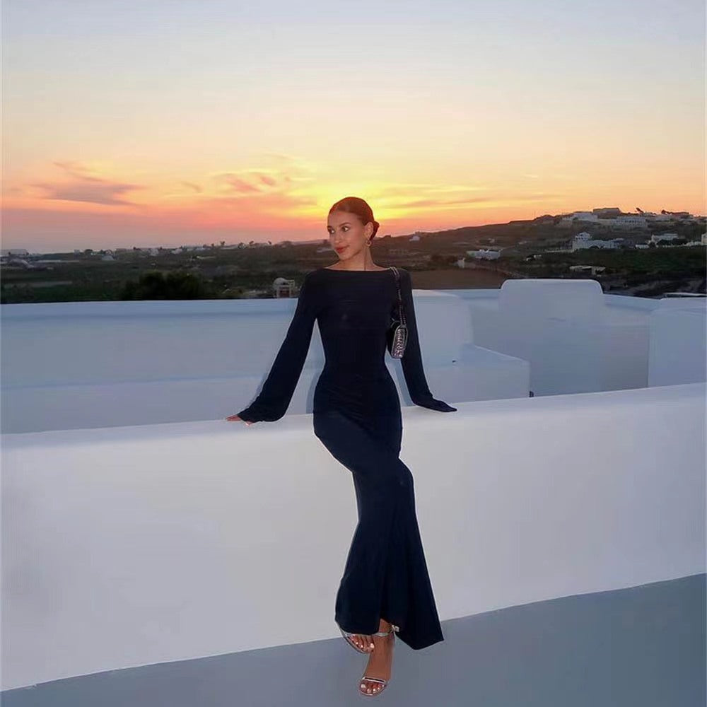 Robe de soirée élégante et cintrée pour femmes R&B