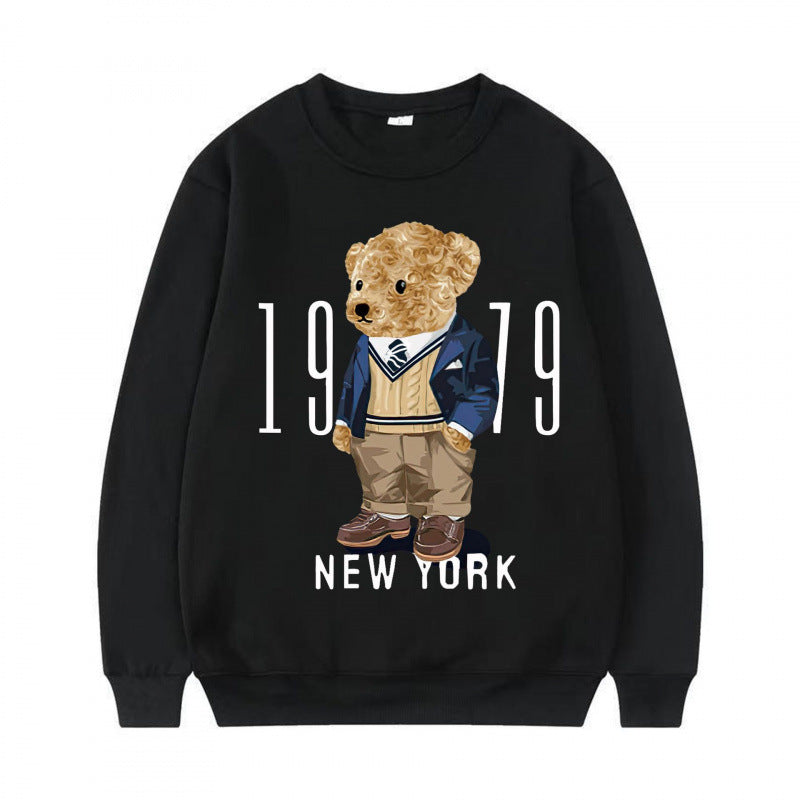 Sweatshirt confortable pour femmes avec motif d'ours Echoarchiv