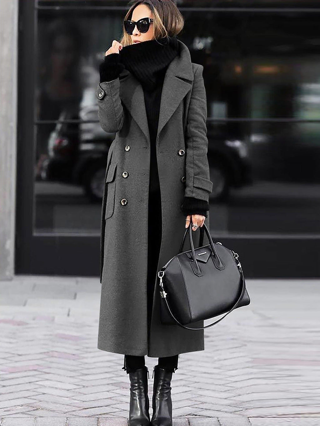 Manteau en laine élégant et intemporel pour femmes