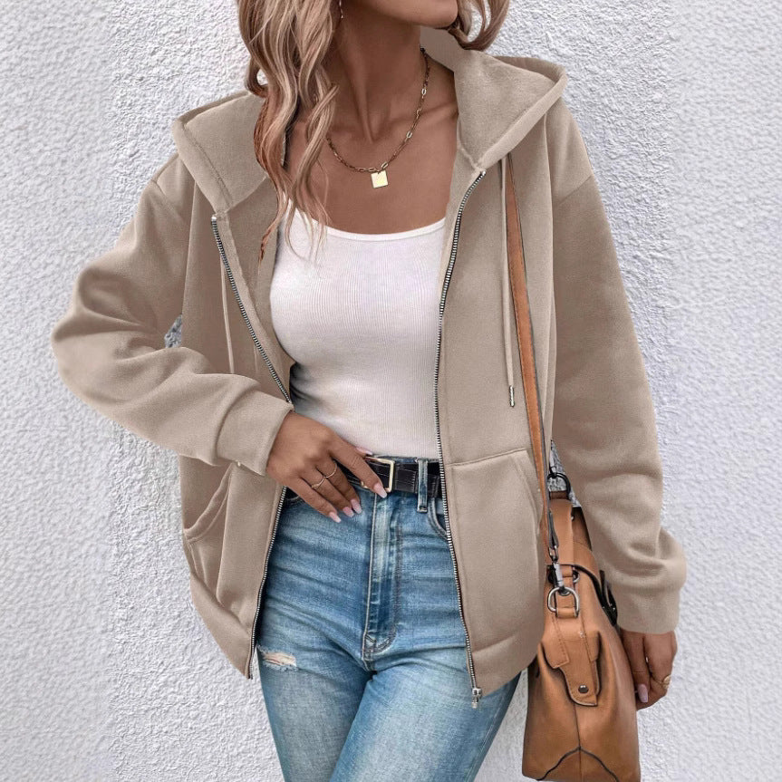 Veste à capuche douce et chaude pour femmes