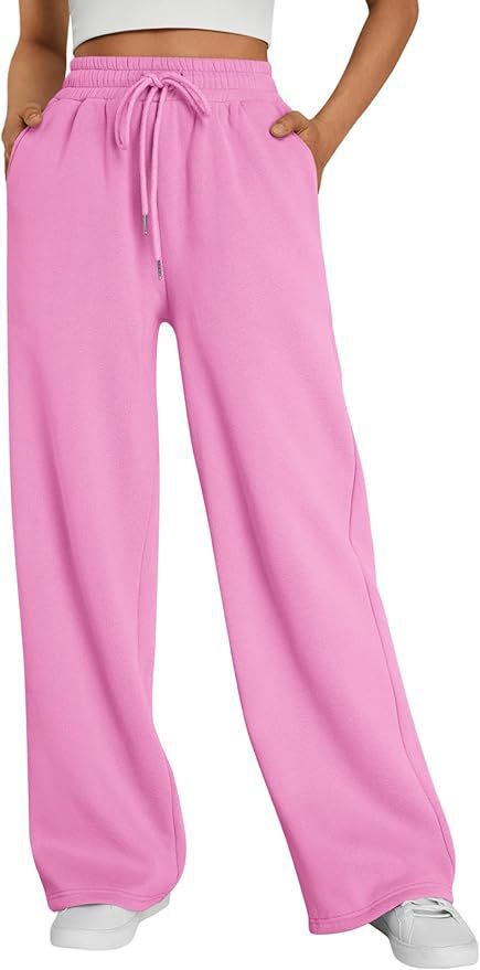 Pantalon de lounge large pour femmes avec taille élastique haute, cordon de serrage réglable et silhouette palazzo fluide Echo Archiv