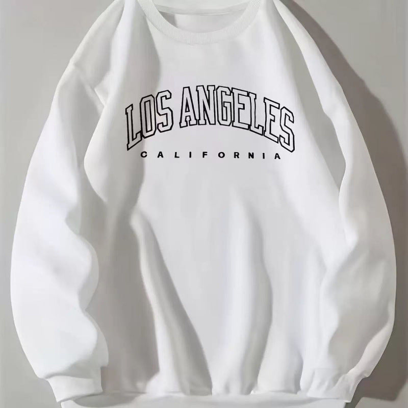 Sweatshirt Décontracté Femme avec Impression Vintage Los Angeles Echoarchiv