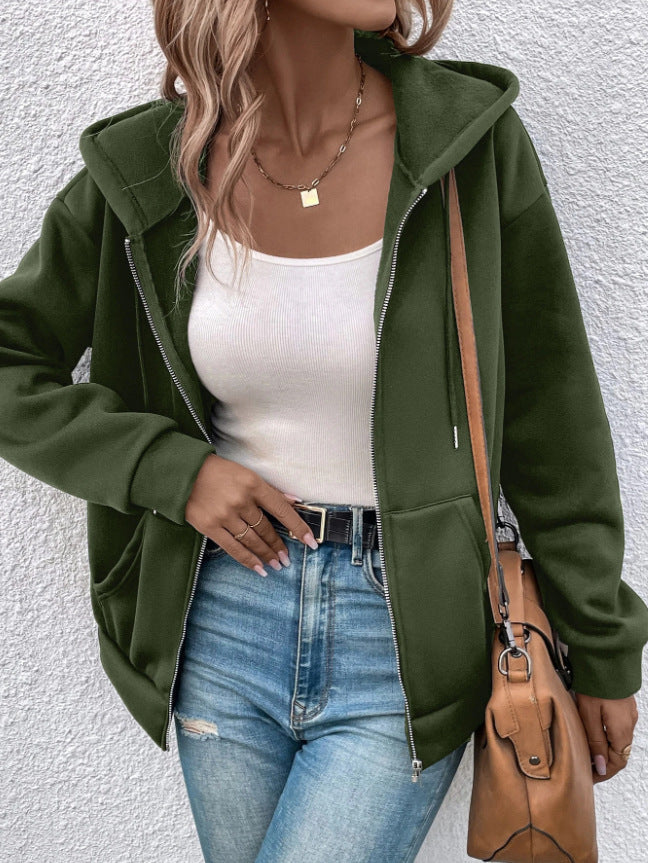 Veste à capuche douce et chaude pour femmes