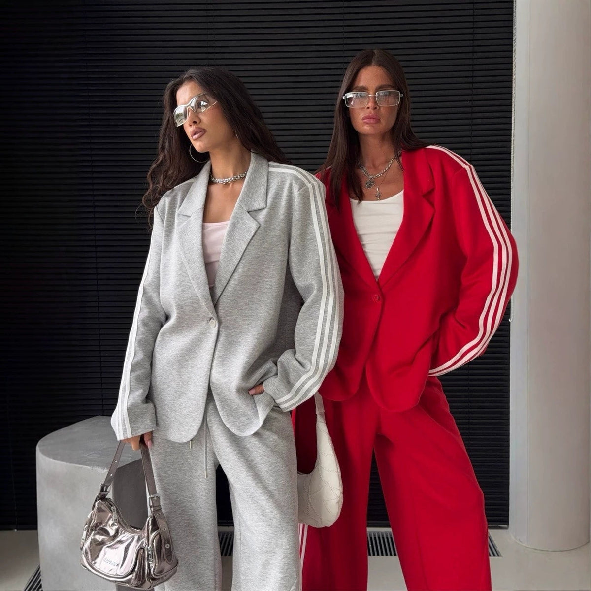 Veste Sweat pour Femmes et Pantalon de Jogging Oversize Echoarchiv
