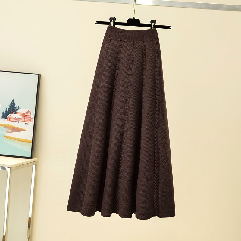 Jupe midi plissée pour femmes avec motif torsadé Echo Archiv