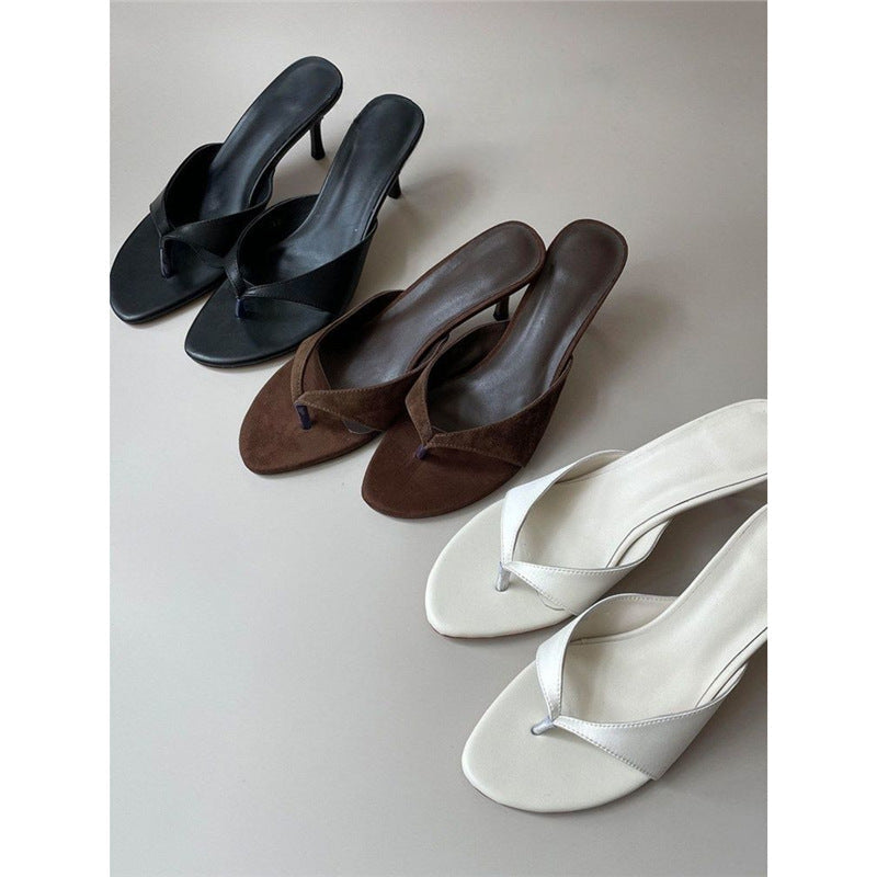 Sandales élégantes à brides pour femmes avec un petit talon R&B