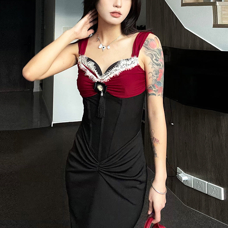 Robe maxi élégante pour femmes avec haut bustier décadent et détails ornés Heidi-Mode