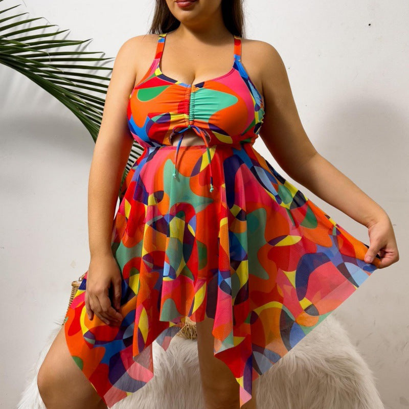 Sarong de Plage Femme Fluide avec Motif Coloré Echo Archiv