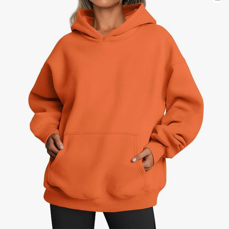 Pull à capuche en molleton Relax pour femmes avec poche kangourou, dos allongé et épaules tombantes Echo Archiv