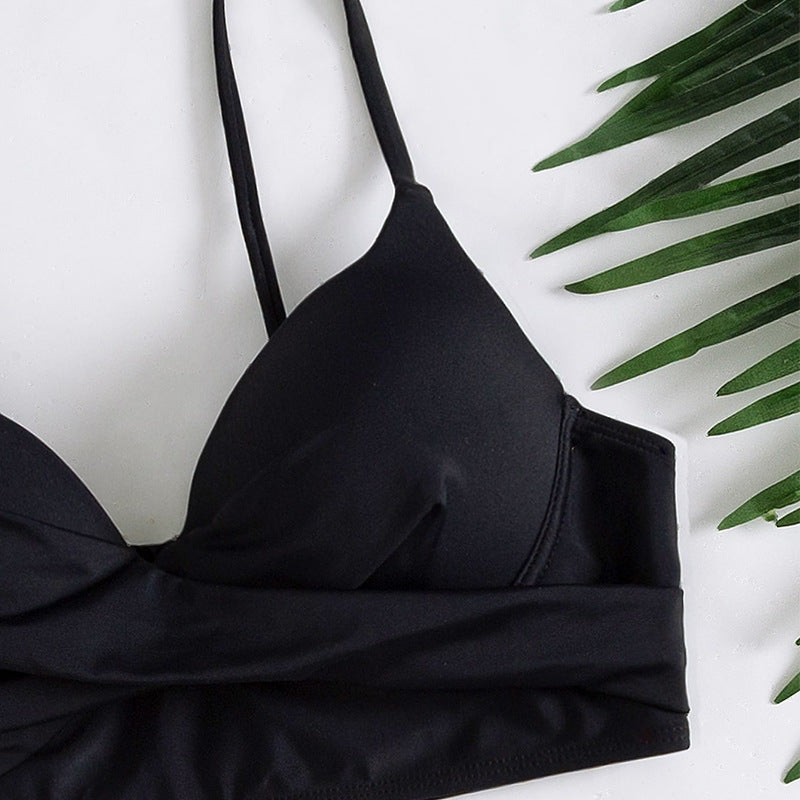 Ensemble bikini avec jupe pour femmes à motif animal R&B