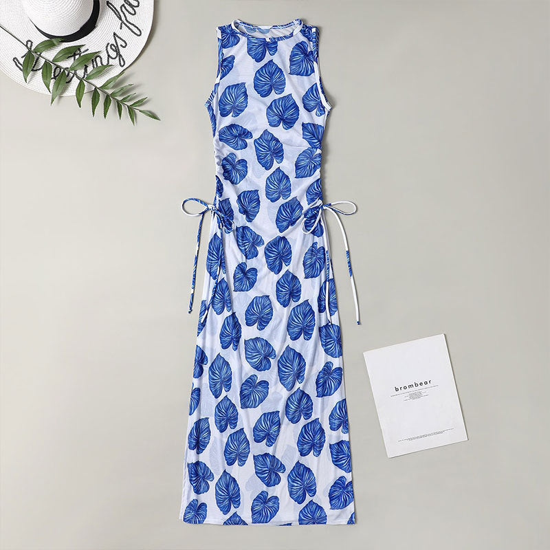 Robe de plage pour femmes avec ensemble bikini assorti R&B
